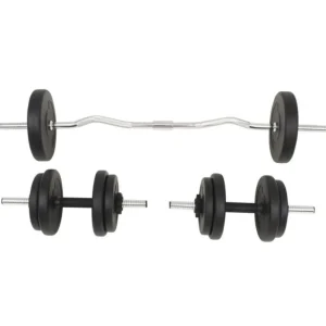 Ensemble d haltères et barres d haltères 30 kg