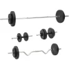 Ensemble d haltères et de barres avec plaques 60 kg