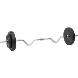 Ensemble d haltères et de barres avec plaques 60 kg