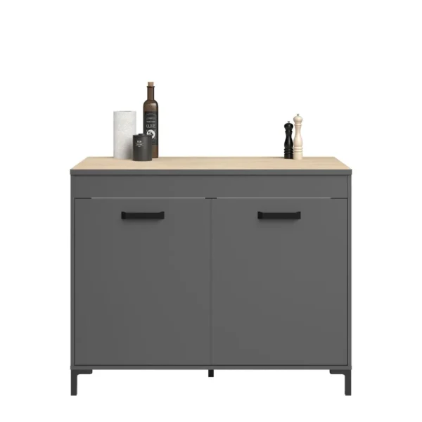 Ensemble meuble de cuisine avec élément mural et meuble bas L238cmSAMBA