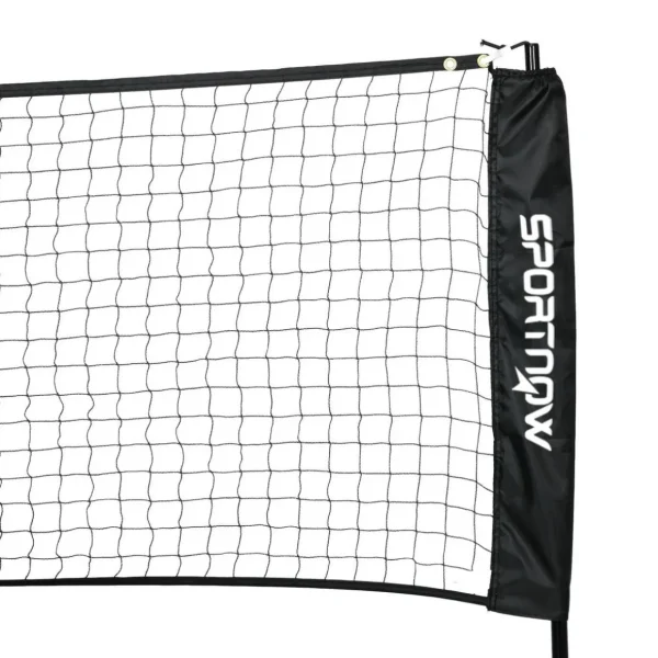 Ensemble set complet de badminton, pickleball et volleyball 3 en 1 réglable noir