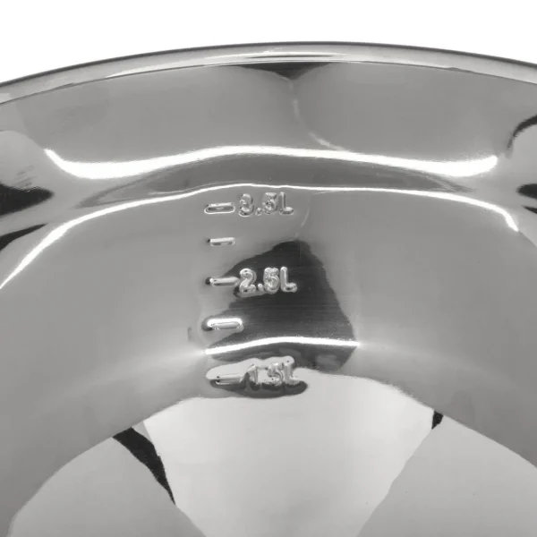 Essoreuse à salade en inox - 3,5 L - Argent