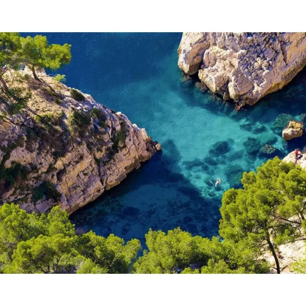 Excursion en bateau de 3h en matinée pour 2 personnes dans les calanques de Cassis avec rosé - Coffret Cadeau Sport & Aventure