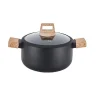 Faitout 24 cm tous feux dont induction avec couvercle aluminium forgé