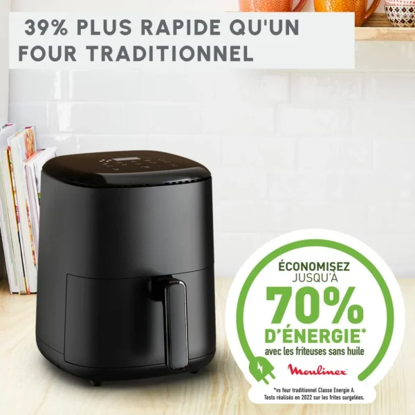 Friteuse électrique sans huile à air chaud Easy Fry EZ145820 - Noir