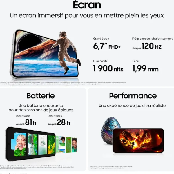 Galaxy S24FE 5G 128Go - Vert