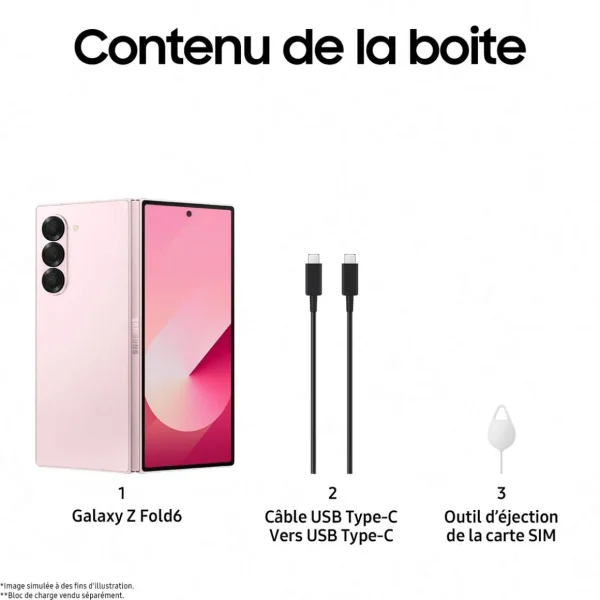 Galaxy Z Fold6 512Go - Rose