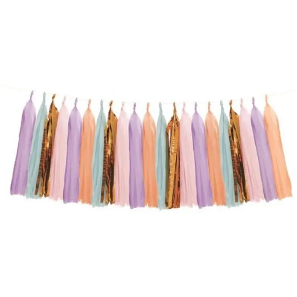 Guirlande 21 Pompons 2m Multicolore