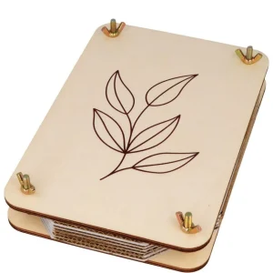 Herbier + cadre en bois 31 cm