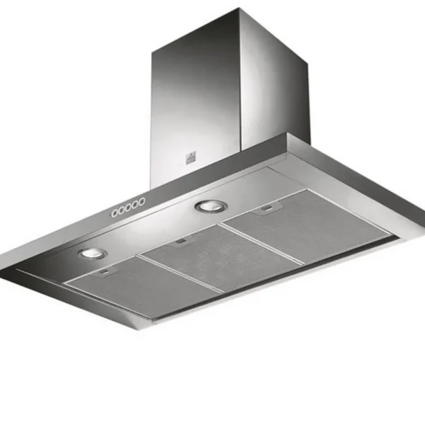 Hotte décorative 90cm 66db 700m3/h inox - 6850896