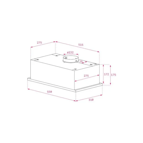 Hotte encastrable GFG2 BK