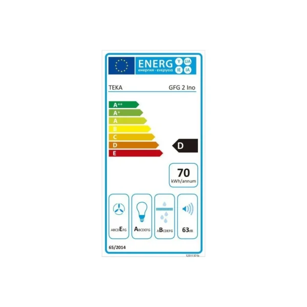 Hotte encastrable GFG2 BK