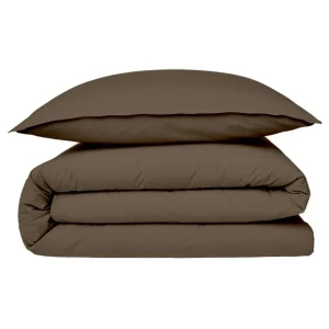 Housse de couette en coton 57 fils unie