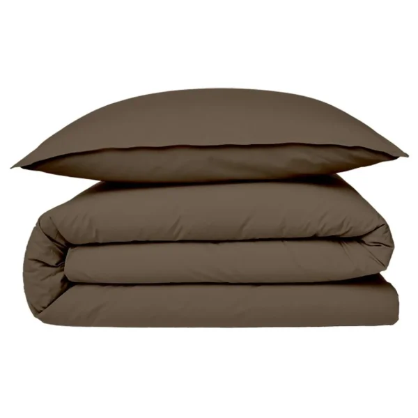 Housse de couette en coton 57 fils unie