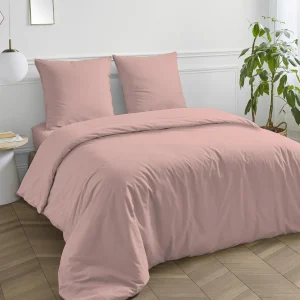 Housse de couette en coton 57 fils unie