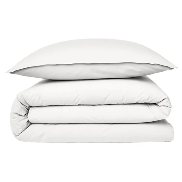 Housse de couette en coton 57 fils unie