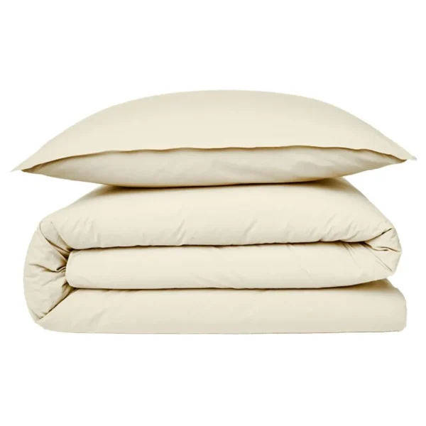 Housse de couette en coton 57 fils unie