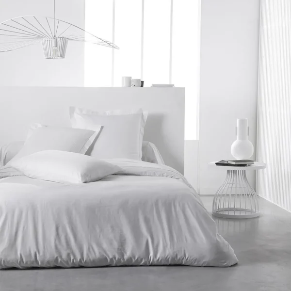 Housse de Couette unie en Coton 57 fils