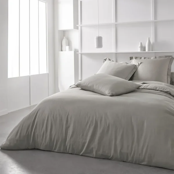 Housse de Couette unie en Coton 57 fils