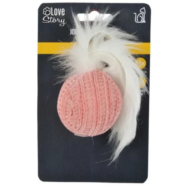 Jouet pour Chien Balle Boho Cat 4cm Bois de Rose