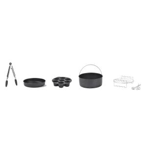Kit accessoires pour friteuse sans huile - Noir