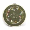 Kit broderie décorative végétale