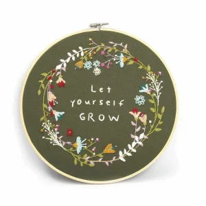 Kit broderie décorative végétale
