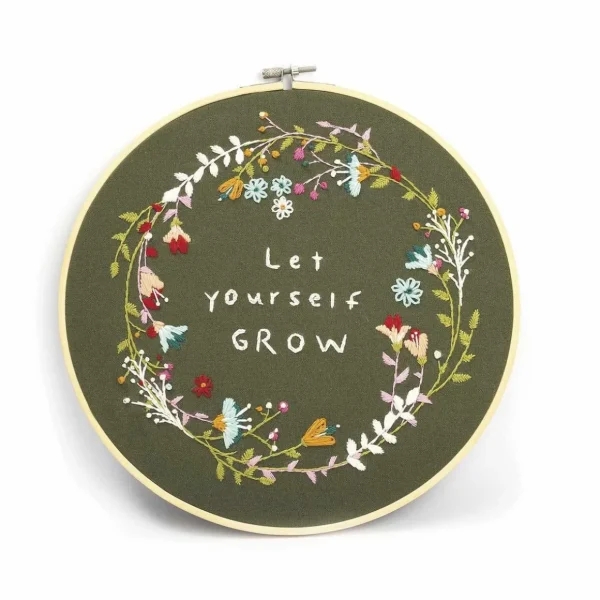 Kit broderie décorative végétale