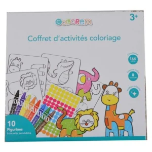 Kit Complet 144 Pièces Enfant Animaux Multicolore
