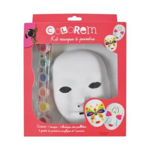 Kit Masque à Peindre Carnaval Blanc