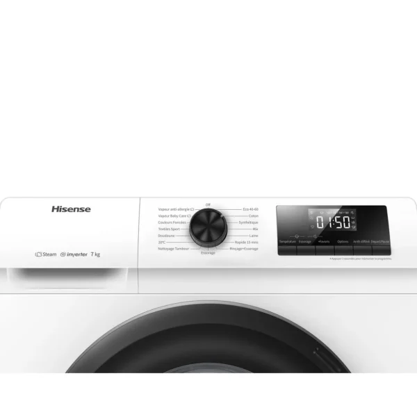 Lave linge hublot à induction WFQP701219VM, 7 kg, 1200 T/min, A