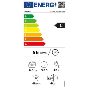 Lave linge top BTWHS62400FRN
