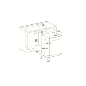 Lave-vaisselle 60cm 14 couverts 46db intégrable avec bandeau - wbc3c26
