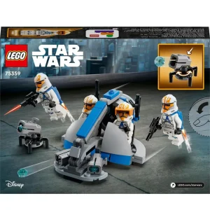 LEGO Star Wars 75359 Pack de Combat des Clone Troopers de la 332e Compagnie d'Ahsoka, Jouet avec Véhicule Speeder