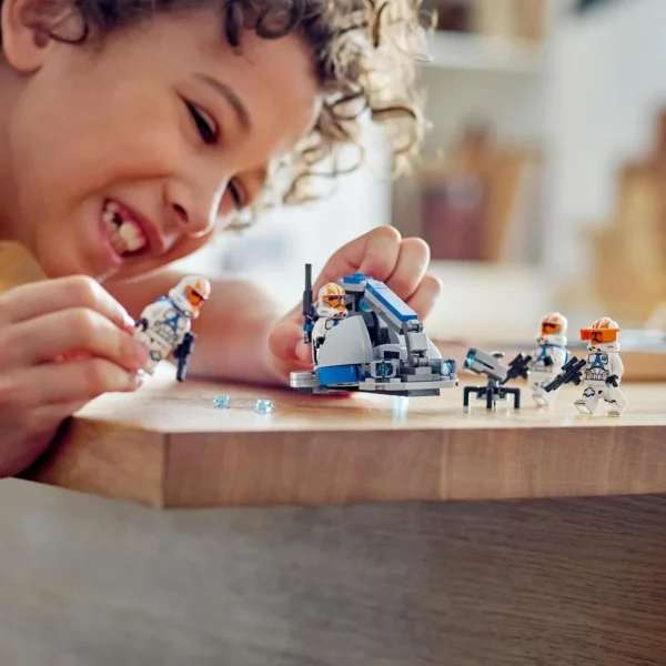 LEGO Star Wars 75359 Pack de Combat des Clone Troopers de la 332e Compagnie d'Ahsoka, Jouet avec Véhicule Speeder