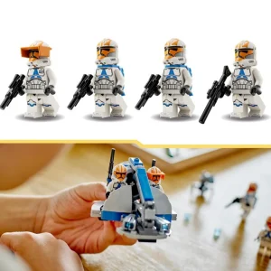 LEGO Star Wars 75359 Pack de Combat des Clone Troopers de la 332e Compagnie d'Ahsoka, Jouet avec Véhicule Speeder