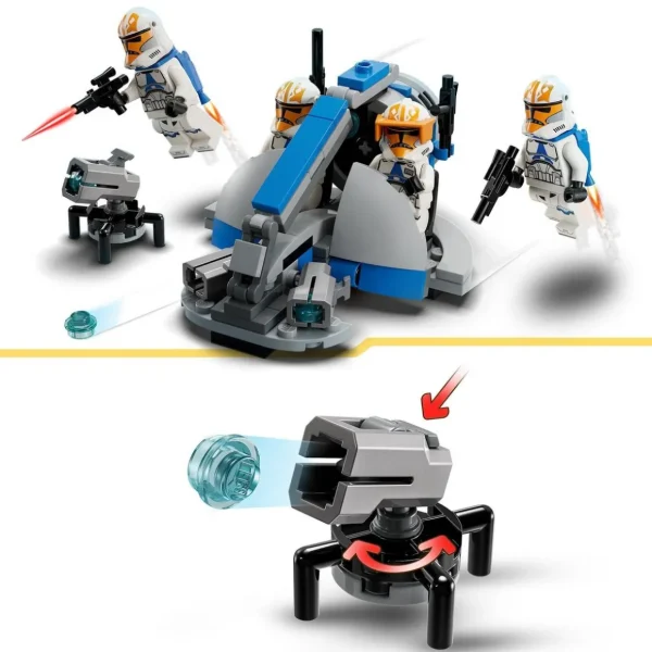 LEGO Star Wars 75359 Pack de Combat des Clone Troopers de la 332e Compagnie d'Ahsoka, Jouet avec Véhicule Speeder