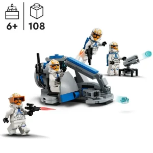 LEGO Star Wars 75359 Pack de Combat des Clone Troopers de la 332e Compagnie d'Ahsoka, Jouet avec Véhicule Speeder