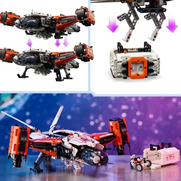 LEGO Technic 42181 Le Vaisseau Spatial Cargo VTOL LT81, Jouet de Construction de l'Espace