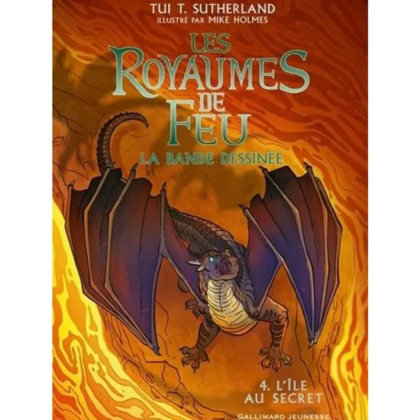 LES ROYAUMES DE FEU - LA BANDE DESSINEE TOME 4 : L'ILE AU SECRET, Sutherland Tui-T