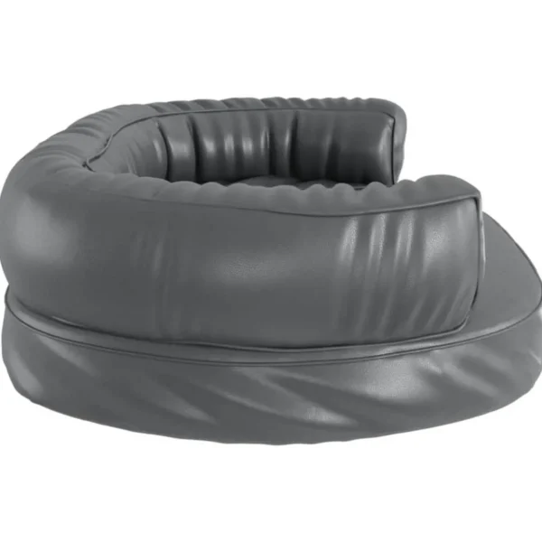 Lit pour chien ergonomique Mousse Gris 88x65 cm Similicuir