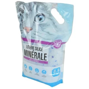 Litière Pour Chat en Silice Minérale 3,8L Bleu