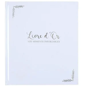 Livre d'Or Nos Moments Inoubliables 20x25cm Blanc