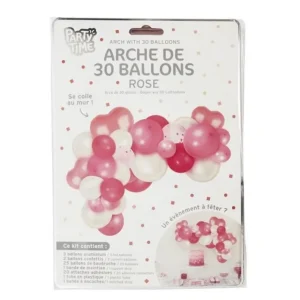 Lot de 30 Ballons Déco Arche 23cm Rose