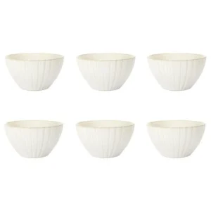 Lot de 6 Bols en Céramique Vlora 14cm Beige