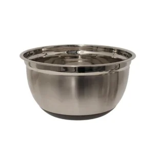 Lot de 3 Bols Inox Cuisine 25cm Argent