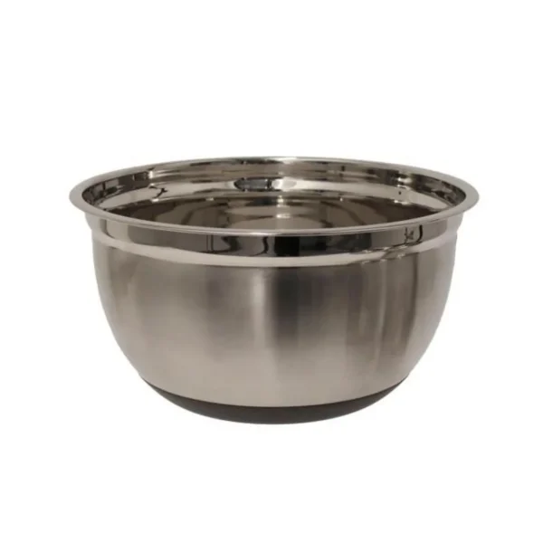 Lot de 3 Bols Inox Cuisine 25cm Argent