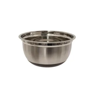 Lot de 3 Bols Inox Cuisine 25cm Argent