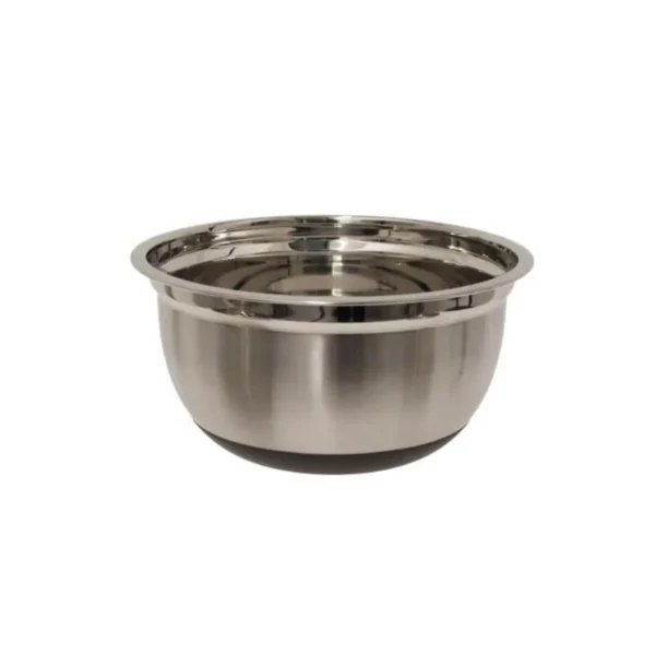 Lot de 3 Bols Inox Cuisine 25cm Argent