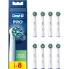 Lot de 8 brossettes Cross Action - Blanc